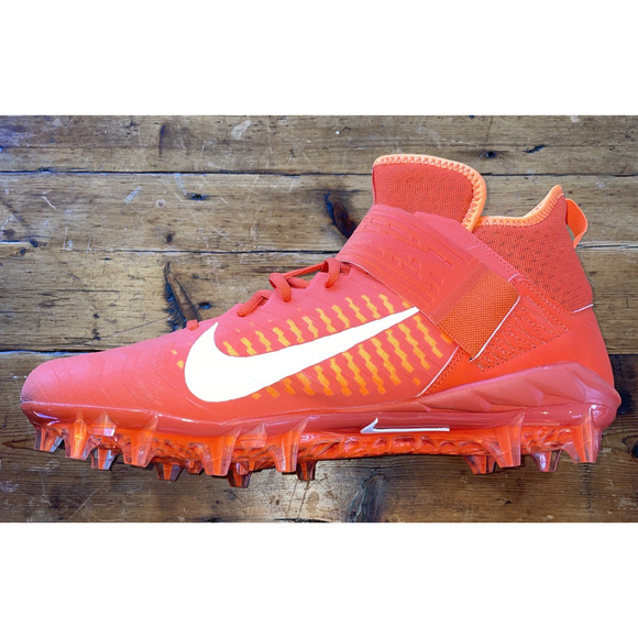 Nike Alpha Menace Pro 2 Mid Football Cleats Men's Sz 13 Orange USED AQ3209-800 - Picture 11 of 16